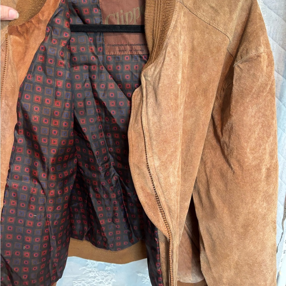 Leather Bomber Jacket - Picture 7 of 14